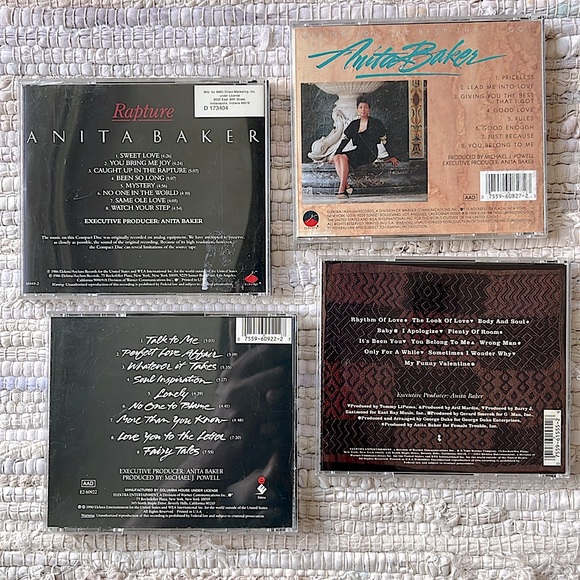 Anita Baker -“Rhythm Of Love,Compositions, Rapture,Giving You The Best” CD Lot💿 - Picture 2 of 3